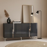Dulăpior Hanah Home Meyra 150 Anthracite Silver imaginea #2 — magazin online Desire.md