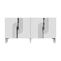 Dulăpior Hanah Home Meyra 150 White Silver imaginea #2 — magazin online Desire.md