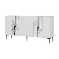 Dulăpior Hanah Home Meyra 150 White Silver imaginea #3 — magazin online Desire.md