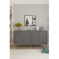 Dulăpior Hanah Home Lessi 150 Anthracite Gold