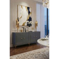 Dulăpior Hanah Home Lessi 150 Anthracite Gold imaginea #3 — magazin online Desire.md