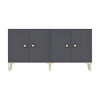 Dulăpior Hanah Home Lessi 150 Anthracite Gold imaginea #6 — magazin online Desire.md