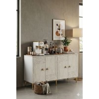 Dulăpior Hanah Home Lessi 150 White Travertine Gold imaginea #4 — magazin online Desire.md