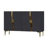 Dulăpior Hanah Home Evva 120 Anthracite Gold imaginea #4 — magazin online Desire.md