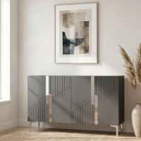Dulăpior Hanah Home Evva 120 Anthracite Silver