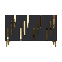 Dulăpior Hanah Home Ece 120 Anthracite Gold imaginea #4 — magazin online Desire.md