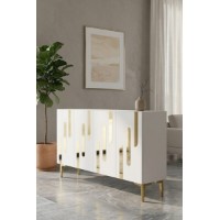 Dulăpior Hanah Home Ece 120 White Gold imaginea #3 — magazin online Desire.md