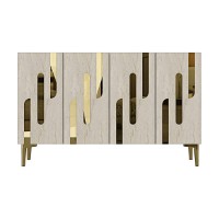 Dulăpior Hanah Home Ece 120 White Travertine Gold imaginea #4 — magazin online Desire.md