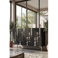 Dulăpior Hanah Home Ece 120 Anthracite Silver