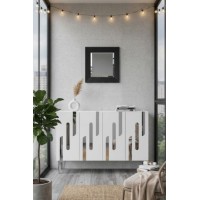 Dulăpior Hanah Home Ece 120 White Silver imaginea #2 — magazin online Desire.md