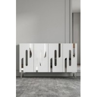 Dulăpior Hanah Home Ece 120 White Silver imaginea #4 — magazin online Desire.md