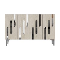 Dulăpior Hanah Home Ece 120 White Travertine Silver imaginea #5 — magazin online Desire.md