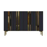 Dulăpior Hanah Home Mia 120 Anthracite Gold imaginea #5 — magazin online Desire.md