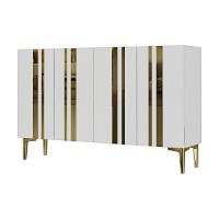 Dulăpior Hanah Home Mia 120 White Gold imaginea #3 — magazin online Desire.md