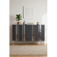 Dulăpior Hanah Home Mia 120 Anthracite Silver
