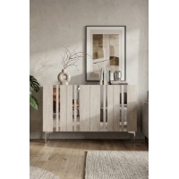 Dulăpior Hanah Home Mia 120 White Travertine Silver imaginea #2 — magazin online Desire.md