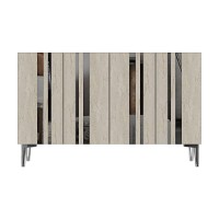 Dulăpior Hanah Home Mia 120 White Travertine Silver imaginea #4 — magazin online Desire.md