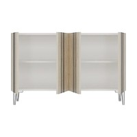 Dulăpior Hanah Home Mia 120 White Travertine Silver imaginea #5 — magazin online Desire.md