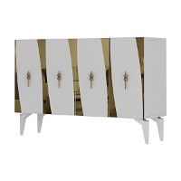Dulăpior Hanah Home Elips 120 White Gold imaginea #4 — magazin online Desire.md