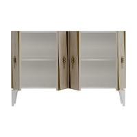 Dulăpior Hanah Home Elips 120 White Travertine Gold imaginea #6 — magazin online Desire.md