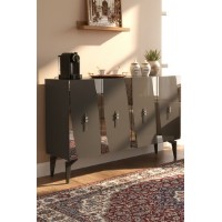 Dulăpior Hanah Home Elips 120 Anthracite Silver imaginea #2 — magazin online Desire.md
