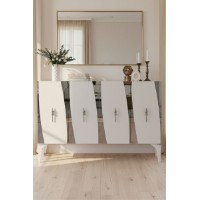 Dulăpior Hanah Home Elips 120 White Silver