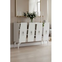 Dulăpior Hanah Home Elips 120 White Silver imaginea #3 — magazin online Desire.md