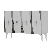 Dulăpior Hanah Home Elips 120 White Silver imaginea #4 — magazin online Desire.md