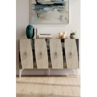 Dulăpior Hanah Home Elips 120 White Travertine Silver imaginea #2 — magazin online Desire.md
