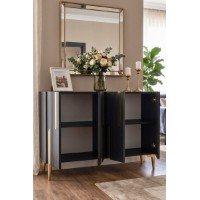 Dulăpior Hanah Home Nota 120 Anthracite Gold imaginea #3 — magazin online Desire.md