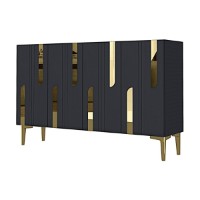 Dulăpior Hanah Home Nota 120 Anthracite Gold imaginea #4 — magazin online Desire.md