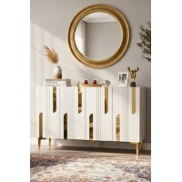 Dulăpior Hanah Home Nota 120 White Gold
