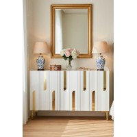 Dulăpior Hanah Home Nota 120 White Gold imaginea #2 — magazin online Desire.md
