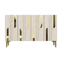 Dulăpior Hanah Home Nota 120 White Travertine Gold imaginea #5 — magazin online Desire.md