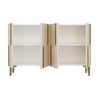 Dulăpior Hanah Home Nota 120 White Travertine Gold imaginea #6 — magazin online Desire.md