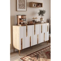 Dulăpior Hanah Home Nota 120 Sapphire Oak White Gold