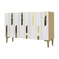 Dulăpior Hanah Home Nota 120 Sapphire Oak White Gold imaginea #4 — magazin online Desire.md