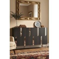 Dulăpior Hanah Home Nota 120 Anthracite Silver