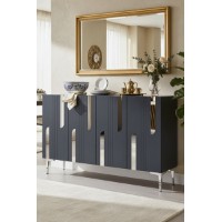 Dulăpior Hanah Home Nota 120 Anthracite Silver imaginea #2 — magazin online Desire.md