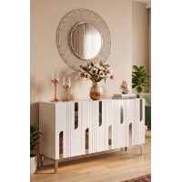 Dulăpior Hanah Home Nota 120 White Silver