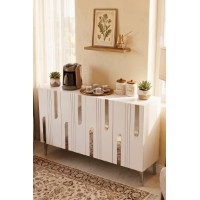 Dulăpior Hanah Home Nota 120 White Silver imaginea #2 — magazin online Desire.md