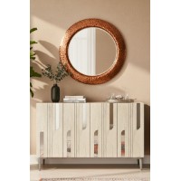 Dulăpior Hanah Home Nota 120 White Travertine Silver imaginea #3 — magazin online Desire.md