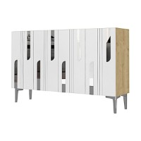 Dulăpior Hanah Home Nota 120 Sapphire Oak White Silver imaginea #4 — magazin online Desire.md