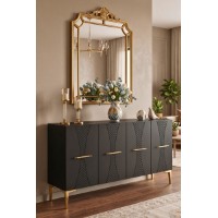 Dulăpior Hanah Home Slim 120 Anthracite