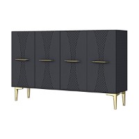 Dulăpior Hanah Home Slim 120 Anthracite imaginea #4 — magazin online Desire.md