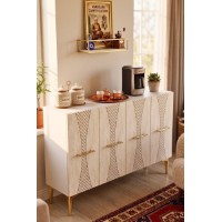Dulăpior Hanah Home Slim 120 White Travertine imaginea #2 — magazin online Desire.md