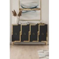 Dulăpior Hanah Home Seza 120 Anthracite Gold imaginea #3 — magazin online Desire.md