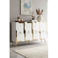 Dulăpior Hanah Home Seza 120 White Gold imaginea #2 — magazin online Desire.md