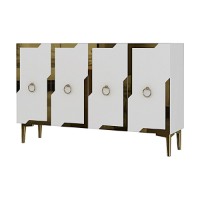 Dulăpior Hanah Home Seza 120 White Gold imaginea #4 — magazin online Desire.md