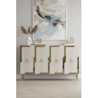 Dulăpior Hanah Home Seza 120 White Travertine Gold imaginea #3 — magazin online Desire.md
